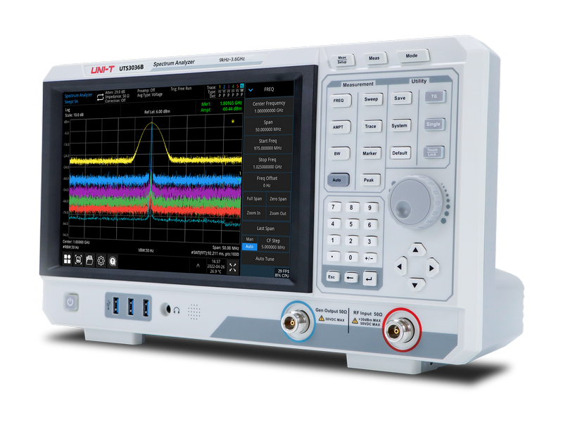 Uni-T UTS3021B 2.1GHZ Performance-Series Spectrum Analyzer Isometric Image