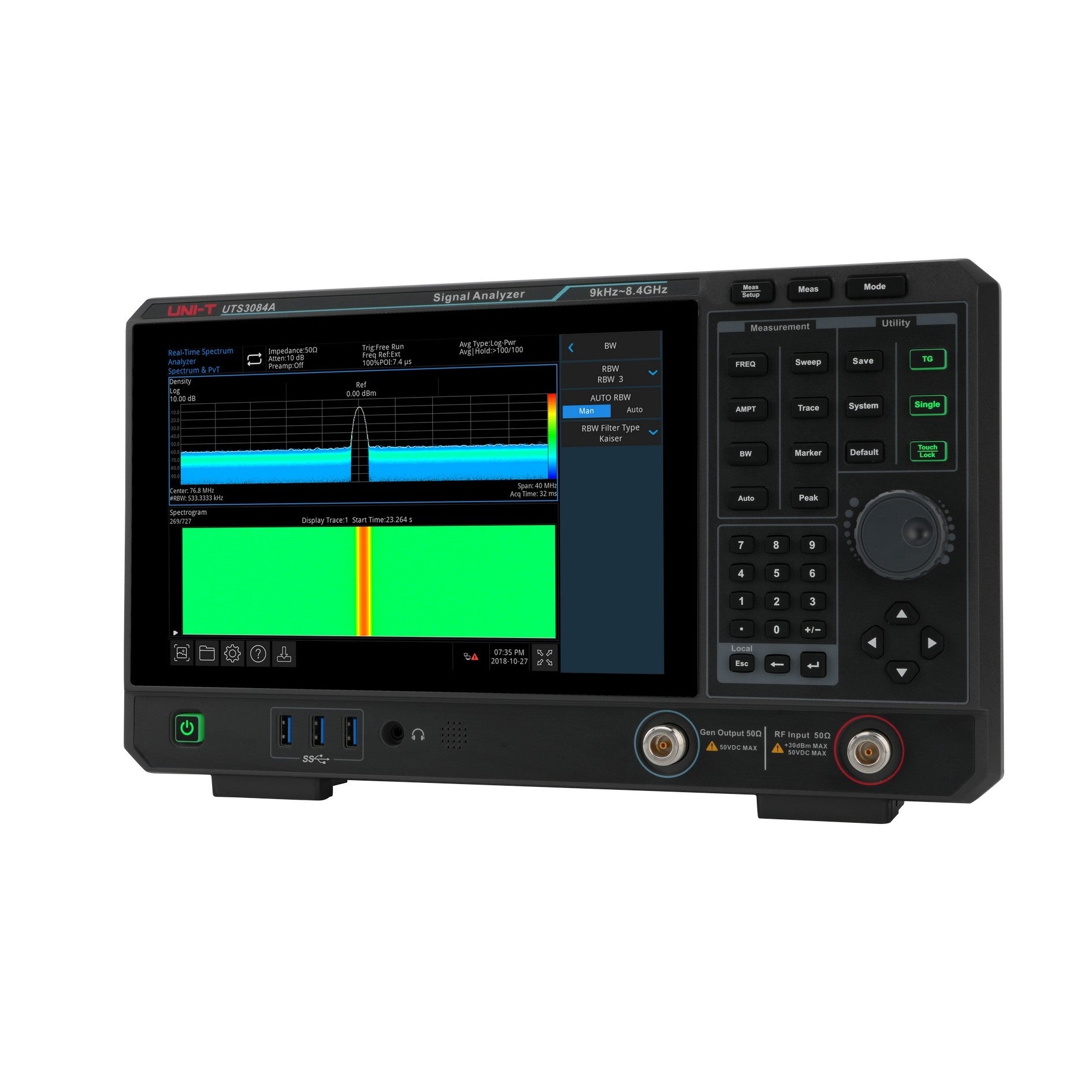 UTS3084A 8.4GHz Performance-Series Signal Analyzer – Uni-Trend US
