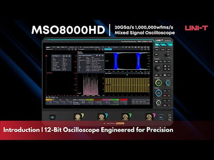 MSO8804HD Lab-Grade 8 GHz 4Ch 12-Bit Mixed Signal Oscilloscope